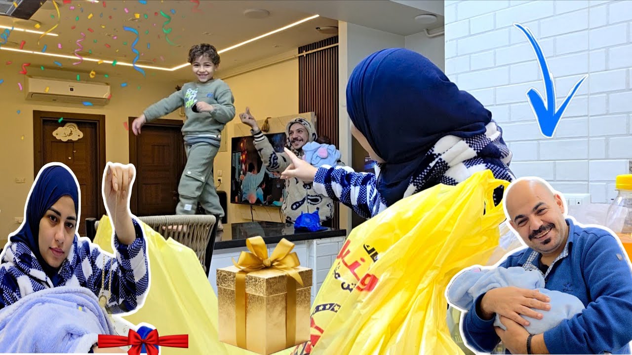 سبت بيت امي🤭 وطلعت شقتي كفايه لحد كده👌اول يوم ليا في شقتي بعد الولاده🤰وهدايا الامير فهد💃🤎