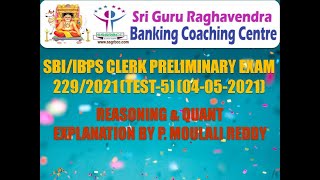 SBI CLERK PRELIMS 229 2021 TEST 5 REASONING & QUANT EXPLANATION  04 05 2021 screenshot 4