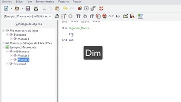 Calc: Macro sencillo nuevas secuencias