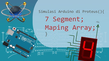 Simulasi Proteus Arduino Program 7 Segment Metode Maping - program lebih singkat dari yang lain