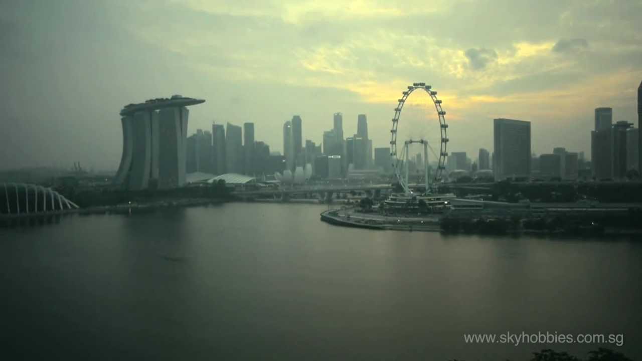 Gardens By The Bay East - Aerial Shoot @ dusk
