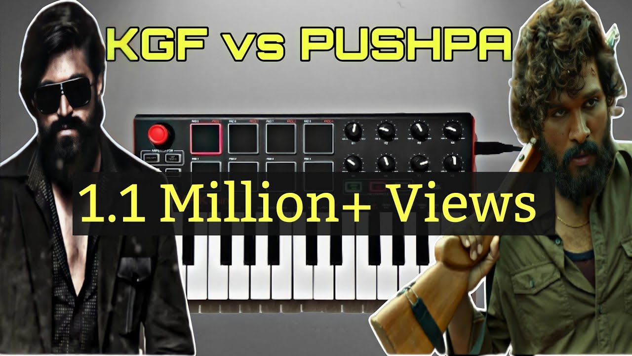 KGF BGM Vs Pushpa | Piano Cover By Kalyan Allu | Yash | Ravi Basrur | Allu Arjun | DSP