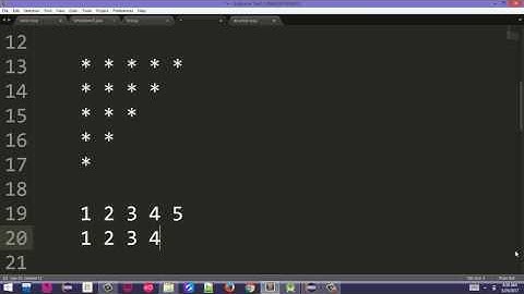 48. Stars Pattern using Nested for Loop in Java - Pashto Part2