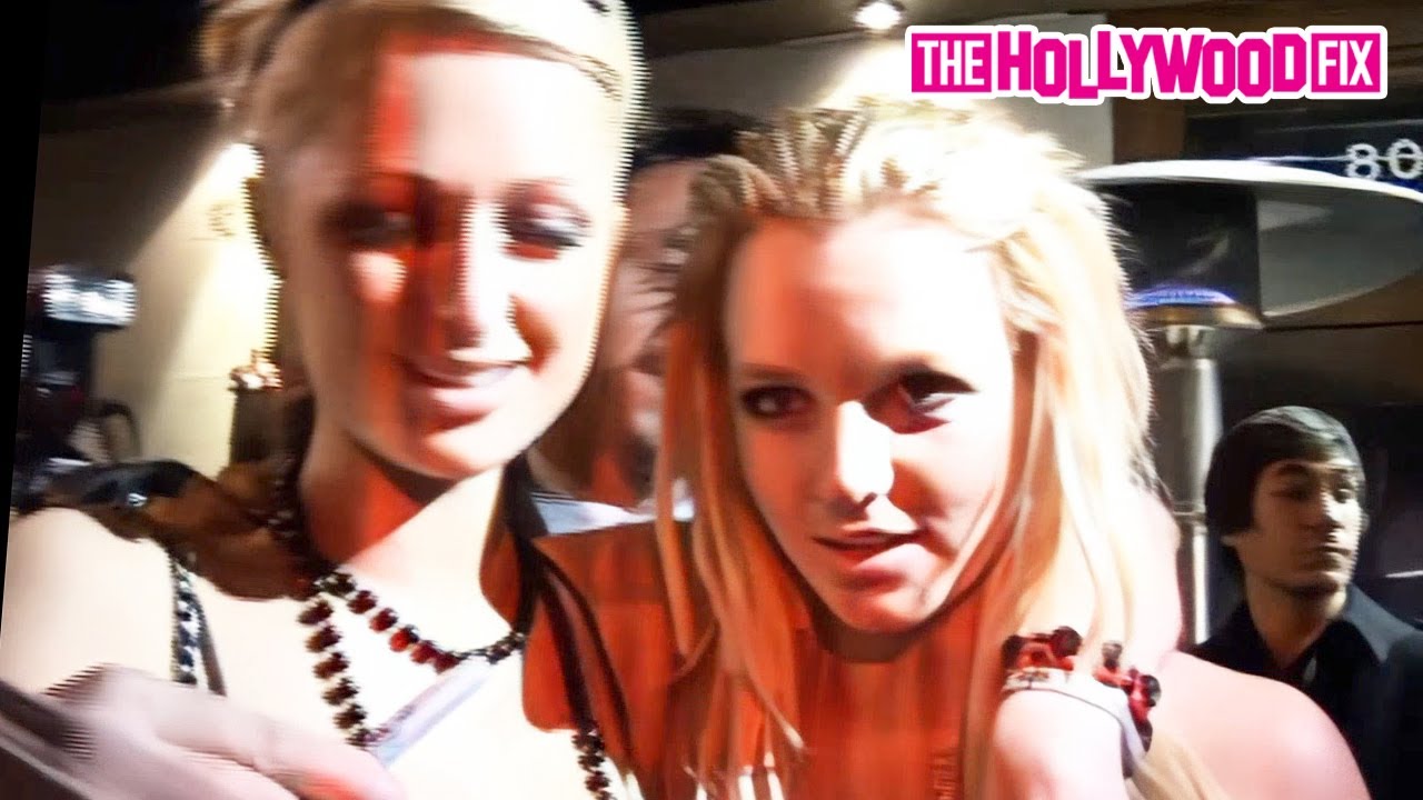 Britney Spears & Paris Hilton Hit Hyde Lounge Before A Private Mansion Party In The Hollywood Hills