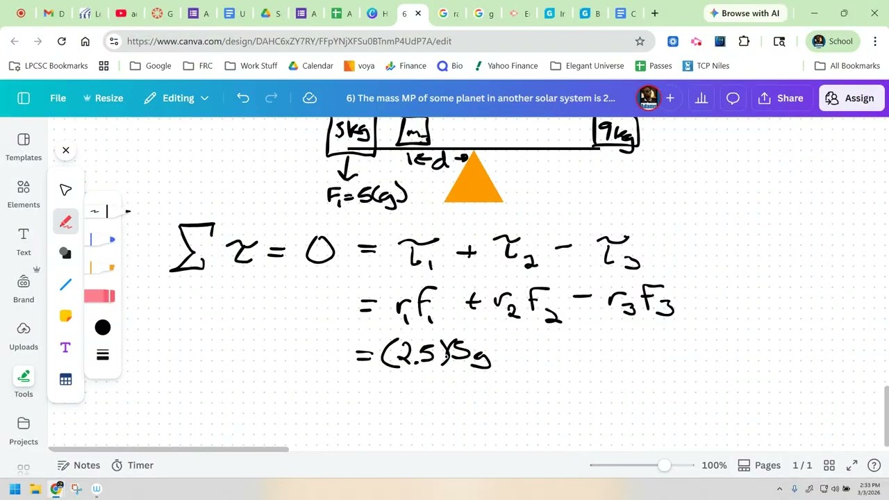 AP Physics 1 Unit 5 Torque and Rotational Dynamics Problem 28