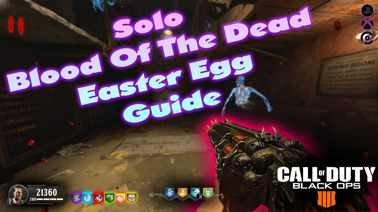 Solo/Co-op Blood of The Dead Easter Egg Guide - YouTube