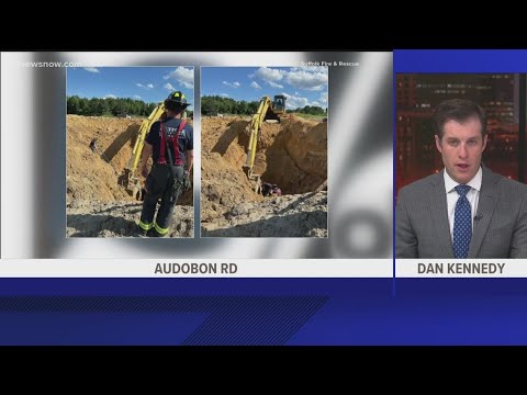 Man rescued after falling into hole in Suffolk - YouTube