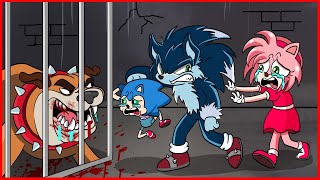No...Sonic Baby !!! MOM ... 😢| Very Sad Story  | Sonic the Hedgehog 2 Animation | Slime Frame