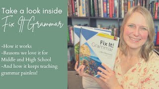 Take a look inside Fix It Grammar | How I teach grammar for middle and high school in our homeschool