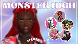 Creating EVEN MORE Monster High Dolls in the Sims 4 🕷️🦋🐱