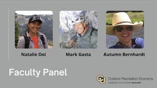 ORE Faculty Panel on Careers in the Outdoors ORE Faculty Panel on Careers in the Outdoors