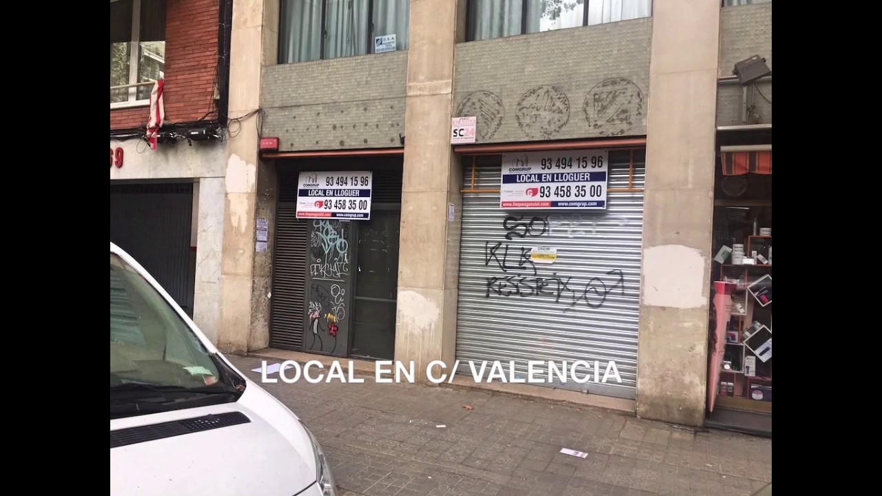 🔑 ALQUILADO 🔑 Local en la C/ Valencia, Barcelona. Comgrup. Retail Professional Solutions
