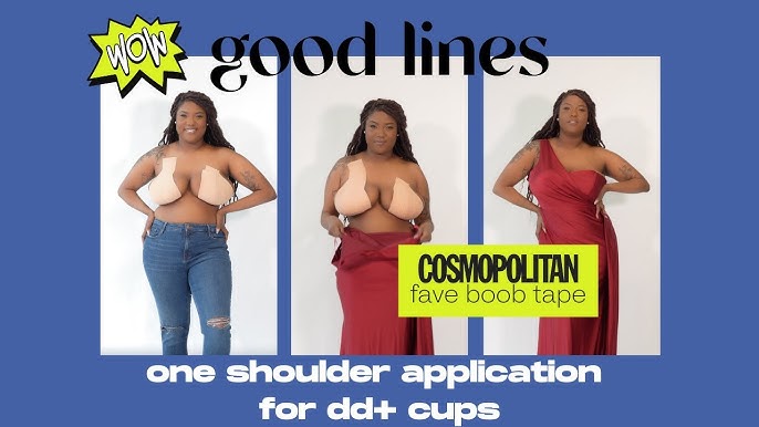 HOW TO TAPE YOUR DD+ CUP BOOBS FOR ONE SHOULDER OUTFITS 