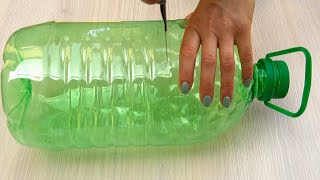 Oryginalny pomysł na doniczkę dla kwiatów z wykorzystanych plastikowych butelek!| Doskonały