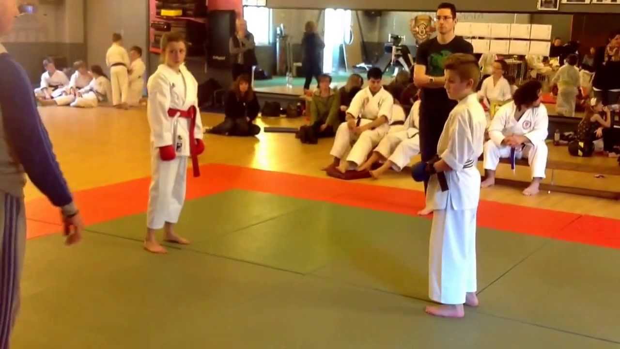Kingskerswell's Eloise karate match YouTube