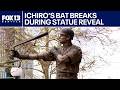 Seattle Mariners unveil Ichiro Suzuki statue with broken bat
