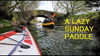 Inflatable Kayaking, River Slea, Cogglesford to Haverholme. Sandbanks Optimal / Itiwit X100