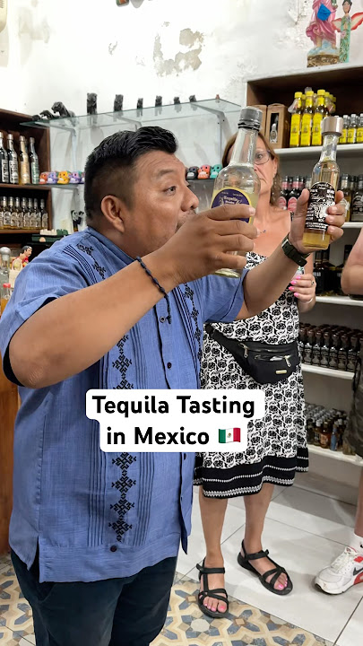 Authentic tequila hits different in Mexico. #travel  #tequila #mexico #cancun