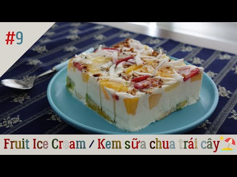 Video Kem sữa chua trái cây - 과일 아이스크림 | Ẩm thực | Yo Home - youtube
