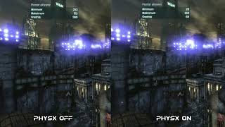 Batman Arkham City Benchmark, Physx On Off On Rx 6950 Xt, Ryzen 5950X, 1440P