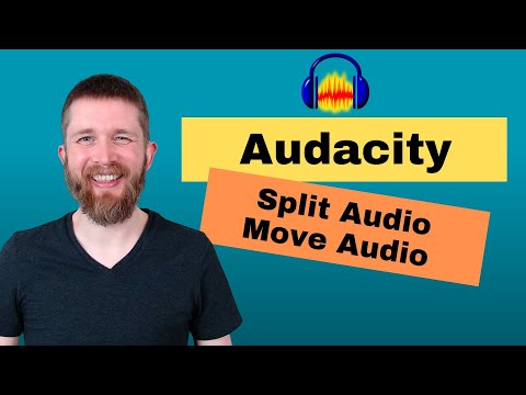 Audacity How to Instantly SPLIT AUDIO and Move Sections Around