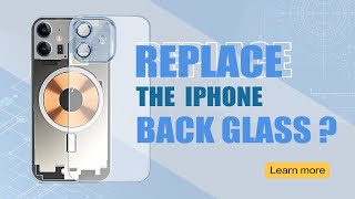 iPhone Back Glass Replacement OEM vs the Third Party one with Bigger Hole Structure | Animation
