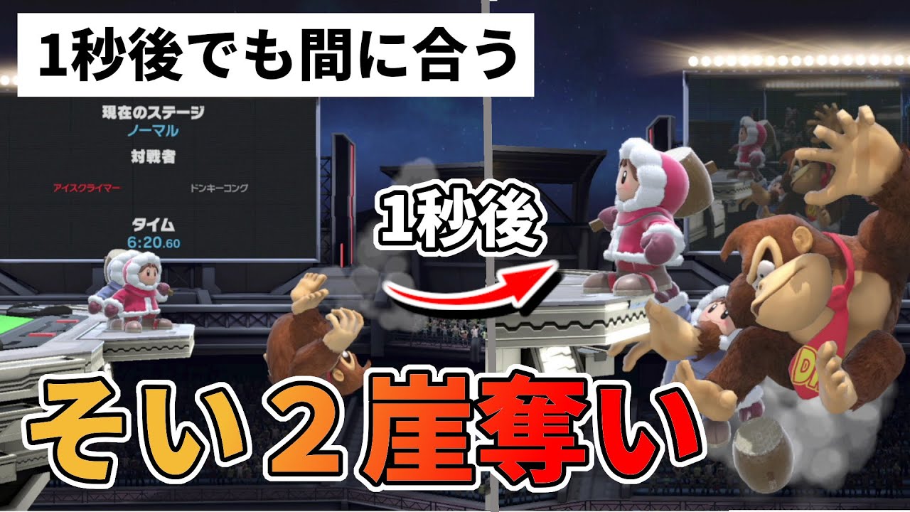 アイスクライマー初心者講座 そい2崖奪いのやり方を解説｜SSBU How to