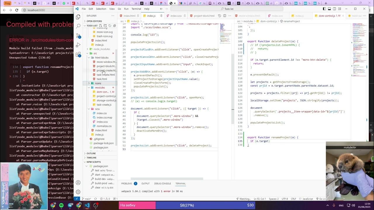 День 62, C2: 🟢Java script с 0 - Делаем Todo list - YouTube