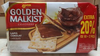 NISSIN GOLDEN MALKIST CRACKERS LAPIS COKELAT!