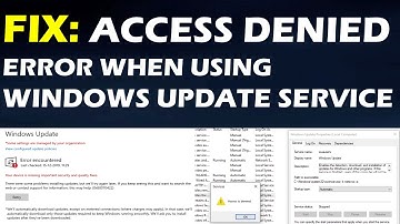 Fix: Access Denied Error When Using Windows Update Service in Windows