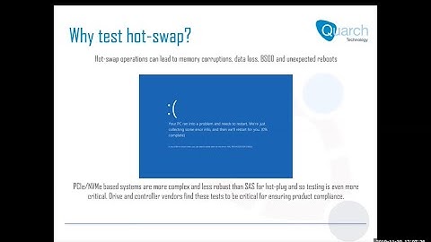 Seminar: Quarch/Saniffer - Automated testing for PCIe Gen4 SSDs
