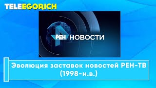 Эволюция Заставок Новостей На Рен-Тв (1998-Н.в.)