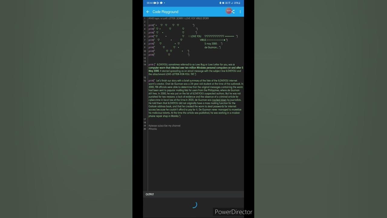 python I love you Virus story and shape,,💔💔💔💔💔💔💔💔 #coding #programming ...