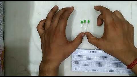 Series & Parallel connection of LED on Bread Board
