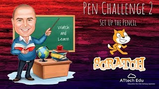 Pen Challenge 2 - Scratch Pen Challenges - Coding with Scratch - position your sprite - coordinates