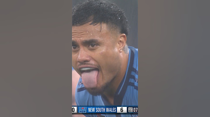 Leniu makes his impact from kick off! #SOO #Origin #NRL #Game2 #Spencer