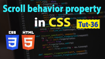 Scroll behavior property in CSS I HTML5 CSS3 Tutorial 36 in Urdu Hindi