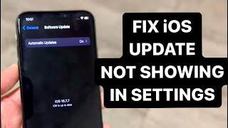 How To FIX iPhone/iPad Not Showing Latest iOS Update! (2024)