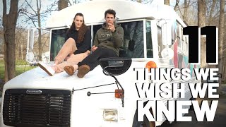11 Things To Know Before Converting & Living In a Skoolie | School Bus to Tiny House