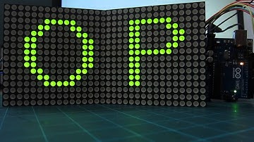 아두이노(우노R3) + 2도트매트릭스LED 모듈 Right Shift go stop