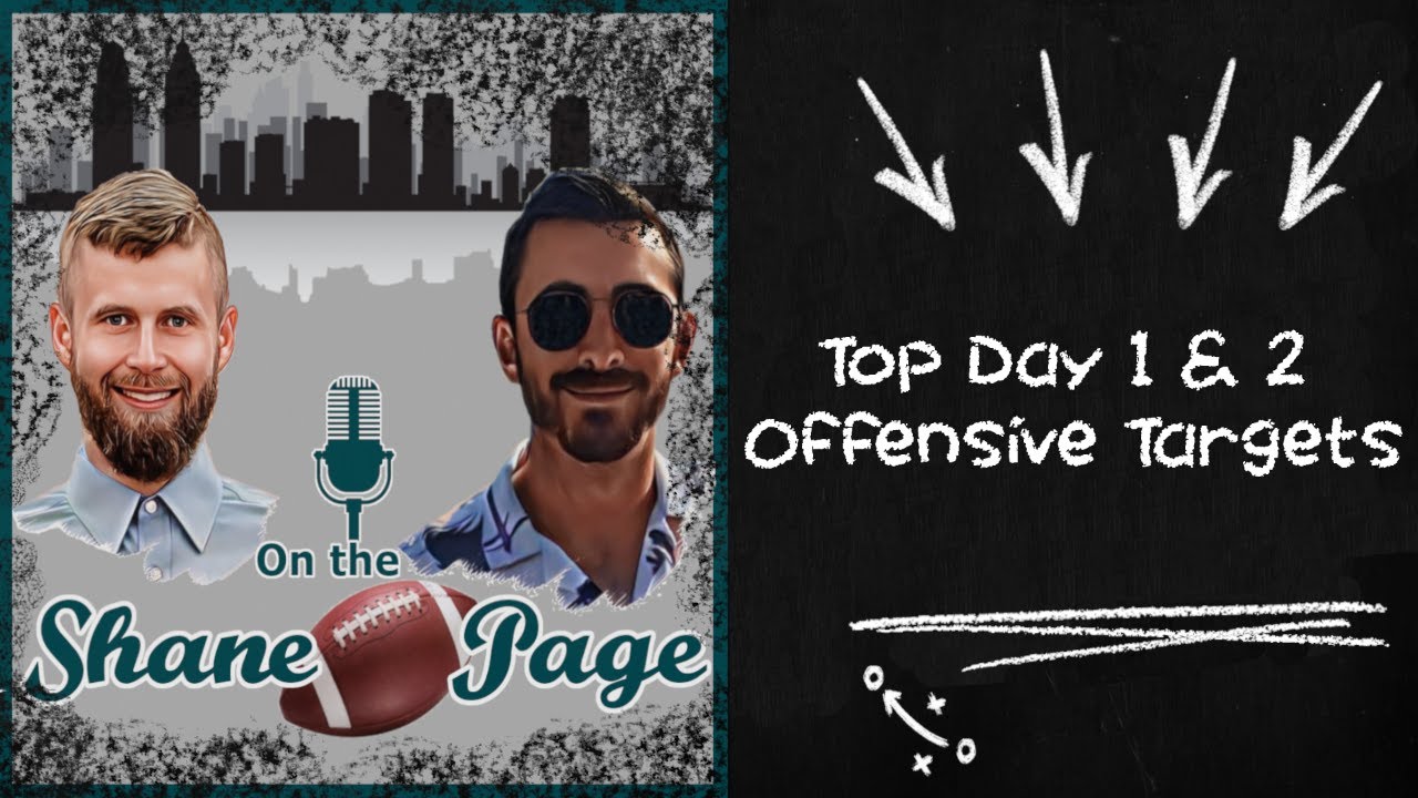 Top Day 1 & Day 2 Offensive Targets for the Eagles in the 2024 NFL Draft | On the Shane Page #25