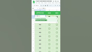 IF ANY CHECKBOX CHECKED #googlesheets