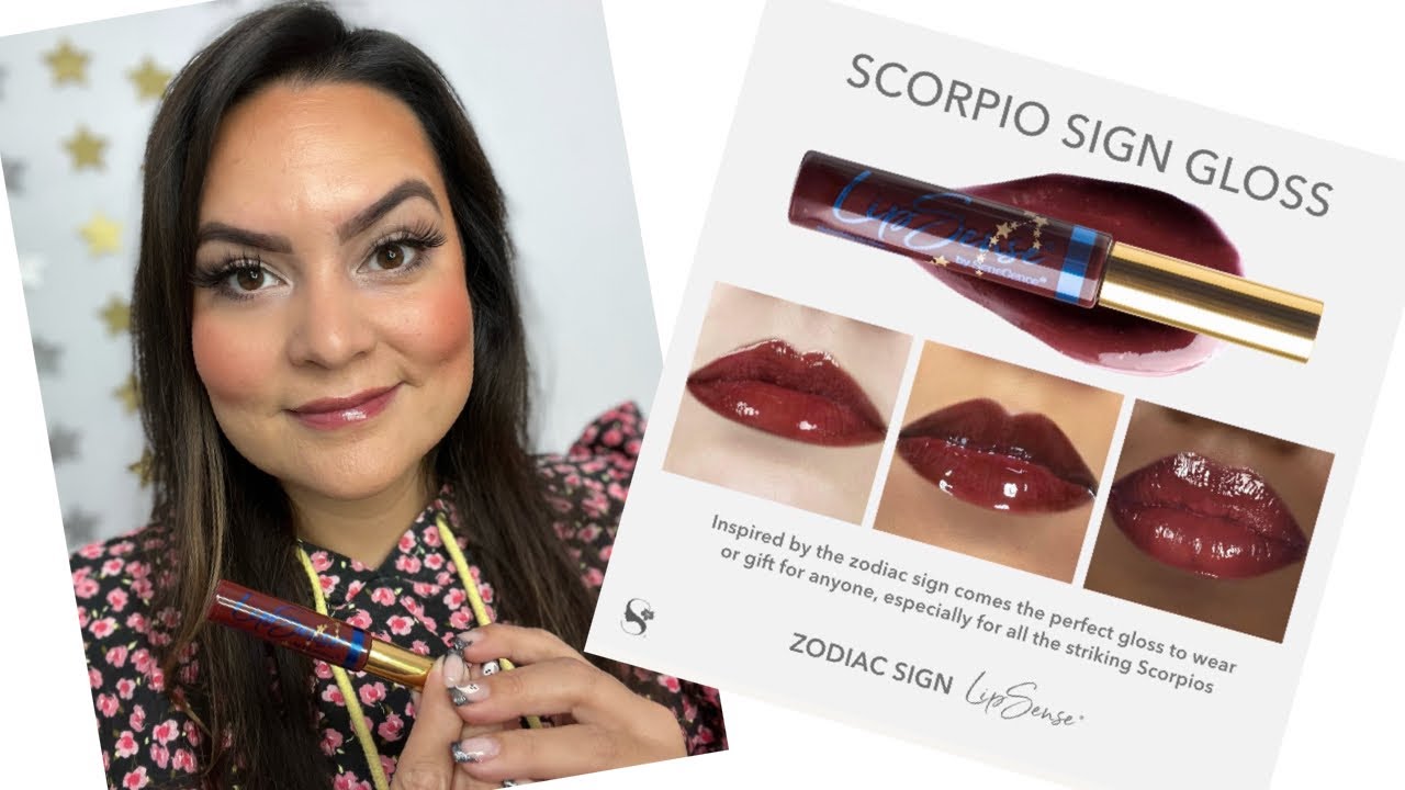 Scorpio Sign Gloss by SeneGence Tryon, new zodiac gloss, berry LipSense gloss YouTube
