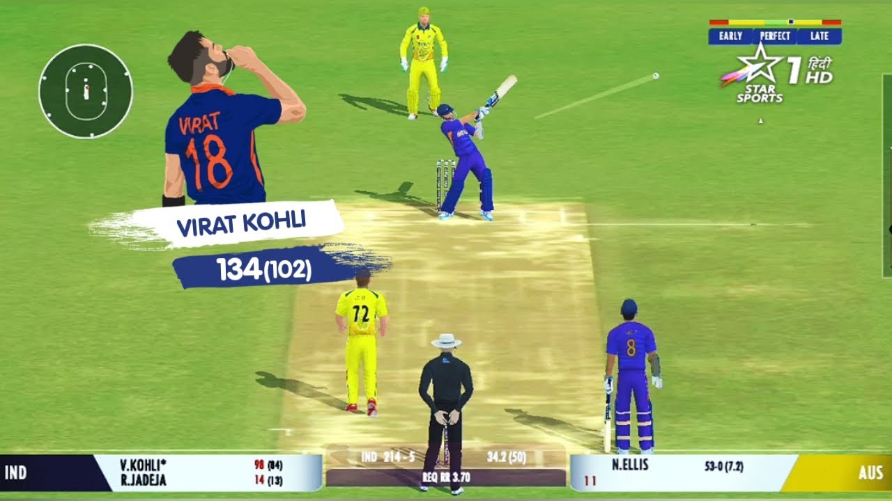 Virat kohli score 134 in 102 balls 😊 | IND  vs AUS match in cricket 22