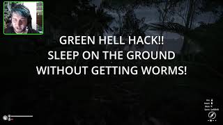 Green Hell Hack!! Sleep on the ground without getting worms!! #shorts