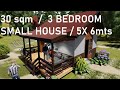 COUNTRY HOUSE / SMALL HOUSE DESIGN/ 3 BEDROOM on 30sqm BLDG AREA ( 5X6mts)