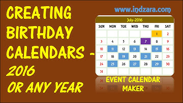Event Calendar Maker Excel Template - Creating Annual Events