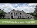 2711 Wolf Creek Drive, Lucas, Texas 75002