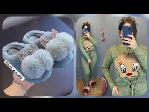 اوعا الجديد من افخم البيجامات الشتوية للبنات والعرايس عشان تدفي بشياكة2022وسليبرات شتوي تحفة