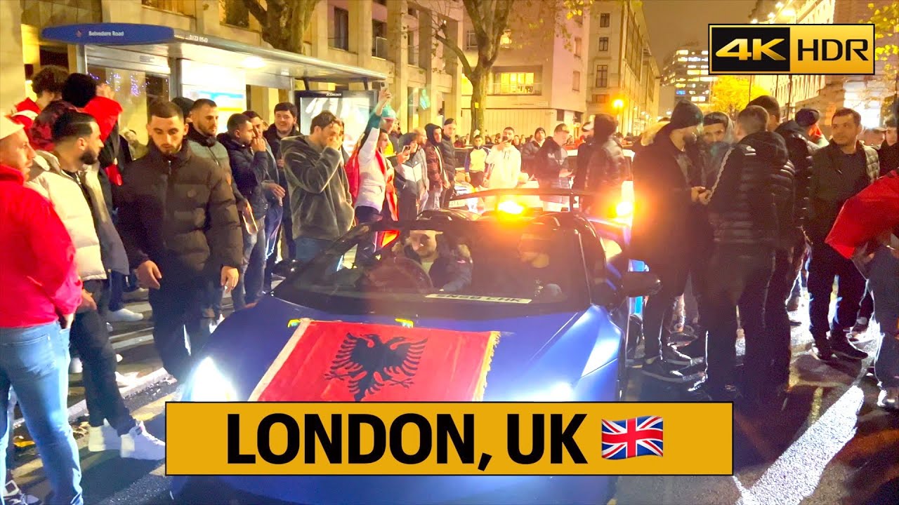 PARADA SHQIPTARE NE LONDER 🇦🇱 LONDRA VISHET KUQ E ZI 🇬🇧 FESTA FLAMURIT NE LONDER, SHIKONI VIDEON😍🇦🇱